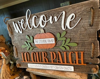Fall Halloween Family Sign  Pumpkin Patch| Laser File| SVG