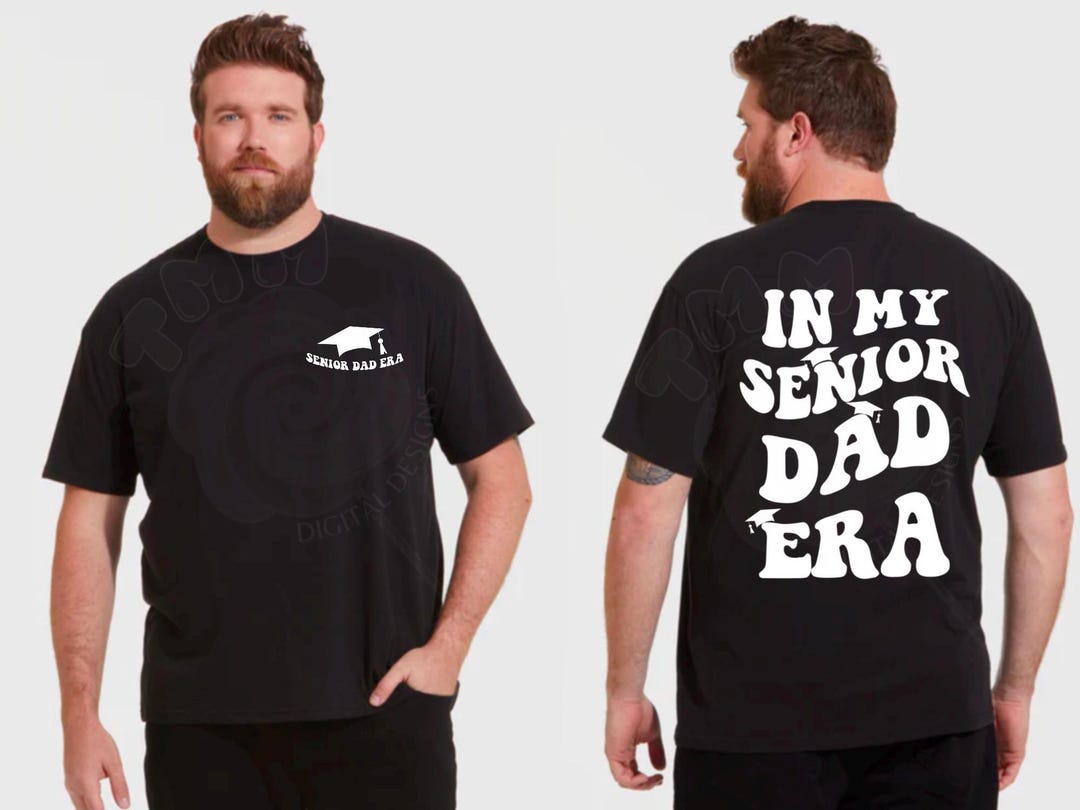 Senior Dad Front and Back Png Design Senior Dad Wavy Senior Dad Png ...