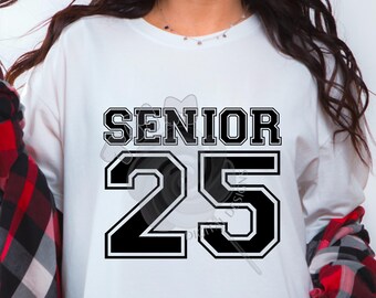 2 archivos PNG Senior 25 regulares y desgastados para sublimación y DTF TMM Diseños digitales