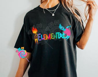 Archivos PNG de Elementall, película Fuego y agua PNG, película infantil PNG para camisetas DTF y sublimación