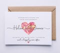 Engagement card, personalised card, congratulations on your engagement card, you’re Engaged card, simple, pretty,