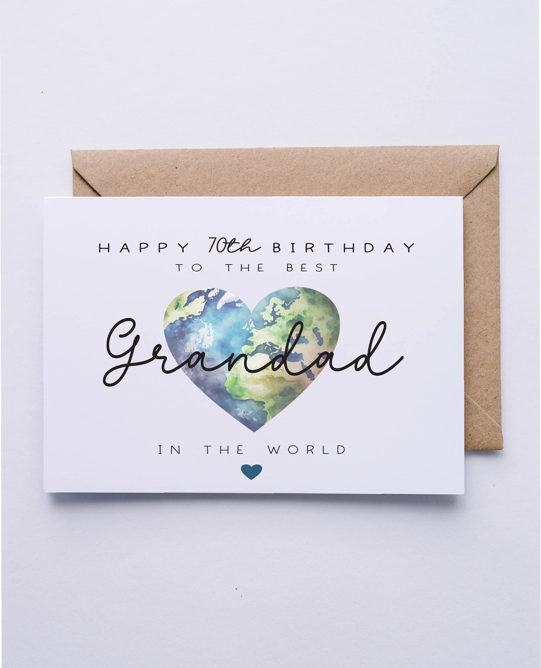 Best Grandad in the World Card, Birthday Card for Grandad, 60th ...