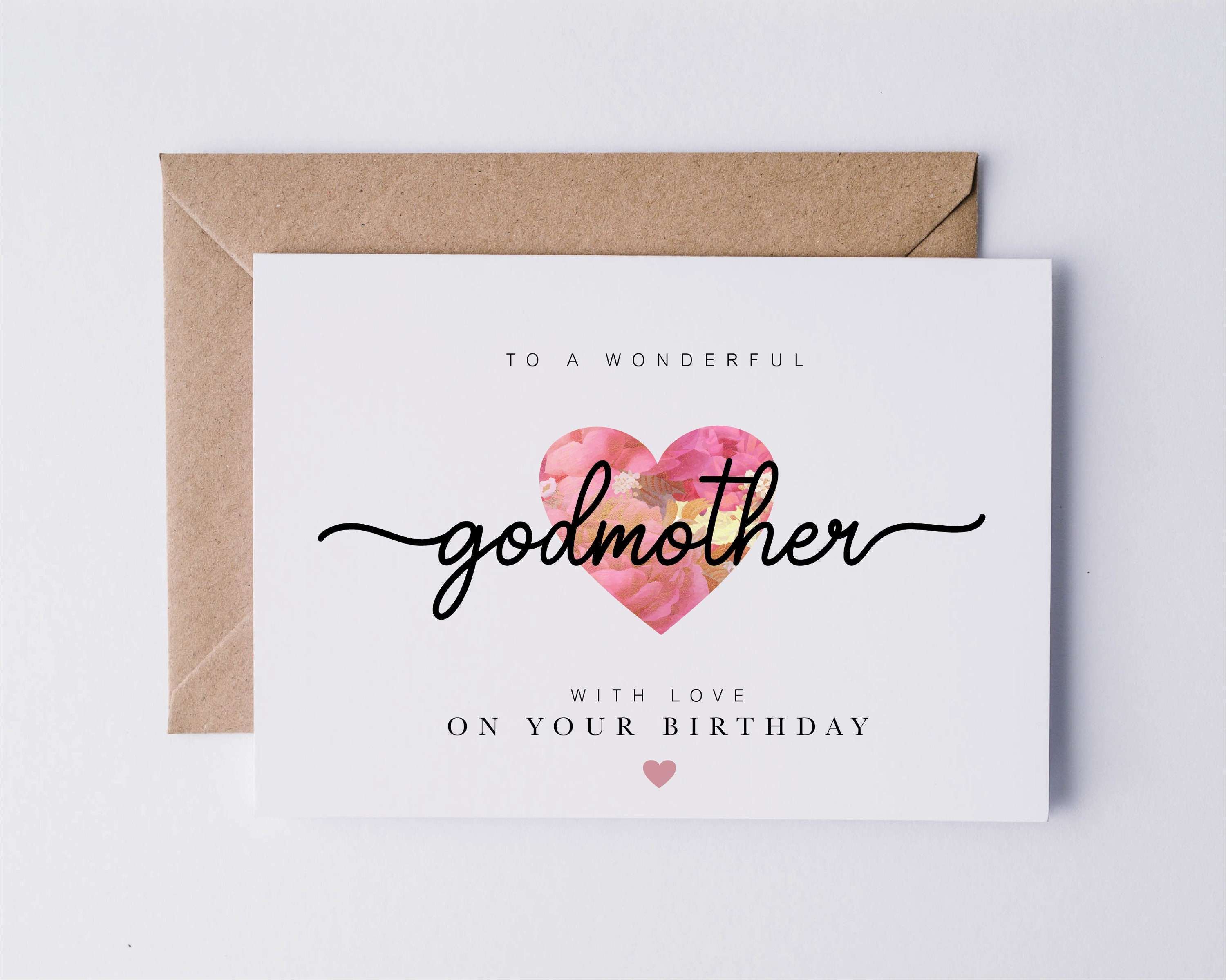 Godmother Birthday Card Birthday Card for Godmother - Etsy