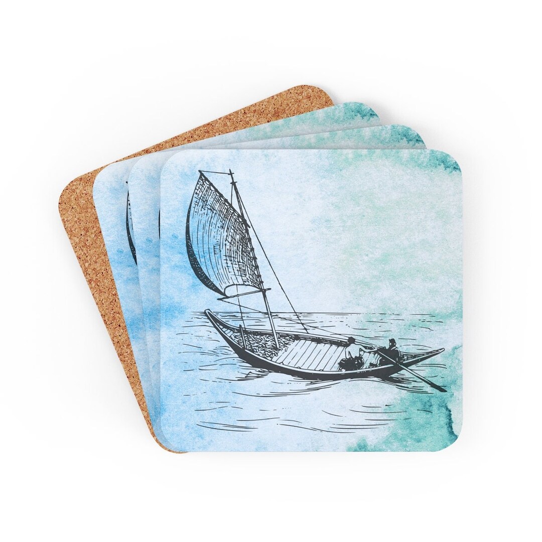 Fisherman Placemats Boat Placemats Fisherman Coaster Etsy