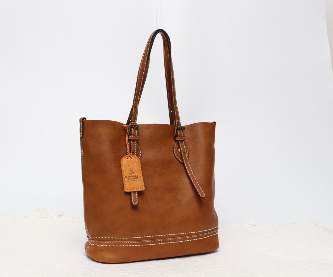 Women's Leather Tote Bag Laptop Work Bag Genuine Lather Etsy