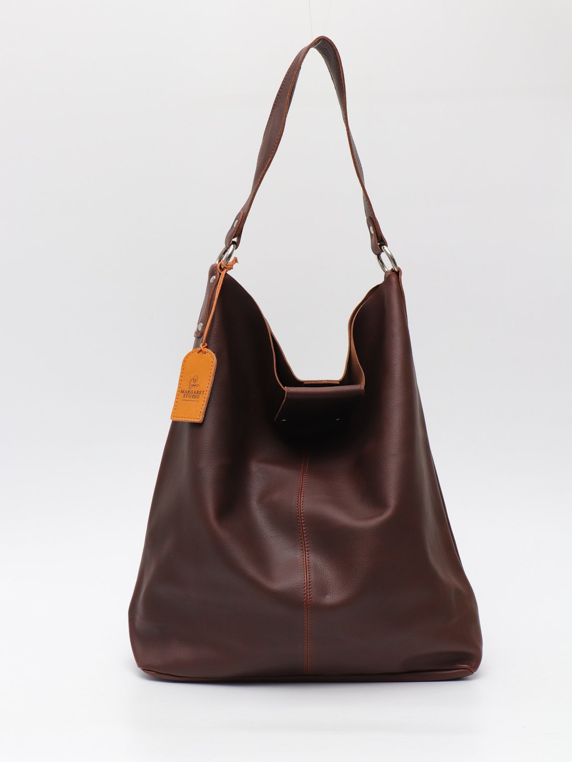 Large Hobo Bag Leather Shoulder Bag Hobo Crossbody Burgundy - Etsy
