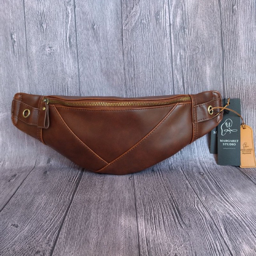 Bum Bag, Fanny Pack, Men Pouch, Genuine Leather Pouch, Men Fanny Pack