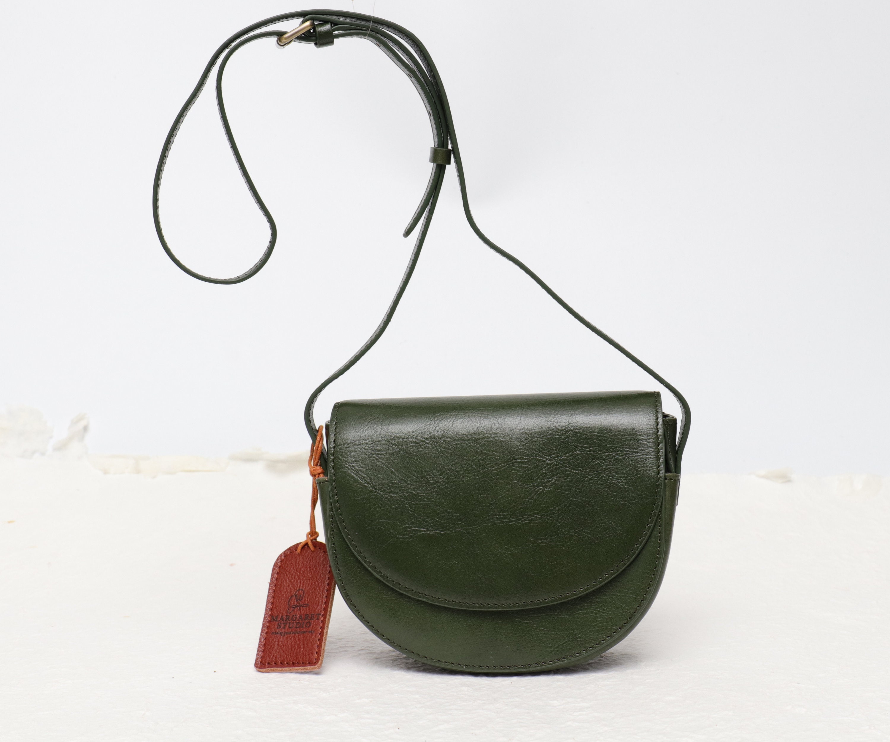 Leather Crossbody Bag Green Crossbody Purse Green Handbag Etsy
