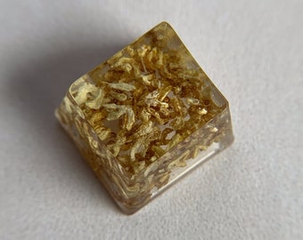 Yellow Flower Keycaps | Custom Keycaps | Artisan Keycaps | Mechanical Keyboard Keycaps | Cherry MX | Cute Keycaps