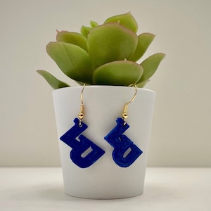 LU Earrings - Liberty University 3d Printed Earrings Ecofriendly Made from Sustainable Materials Hypoallergenic Free Shipping