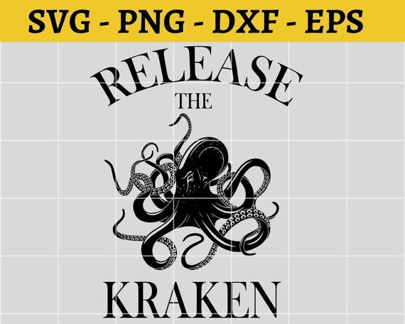 Release The Kraken T-Shirt, Giant Squid Octopus Titans Tee