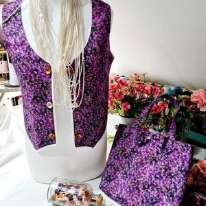 Hand bag and waistcoat