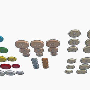Puede incluir: Un surtido de botones coloridos en varios tama&ntilde;os y tonos, incluyendo rojo, azul, verde, amarillo y tonos neutros. Los botones est&aacute;n dispuestos en un patr&oacute;n curvo din&aacute;mico, mostrando sus diferentes formas y colores.