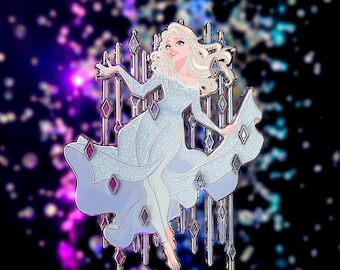 Lorcana Tcg Elsa Frozen Enamel Pin - Etsy
