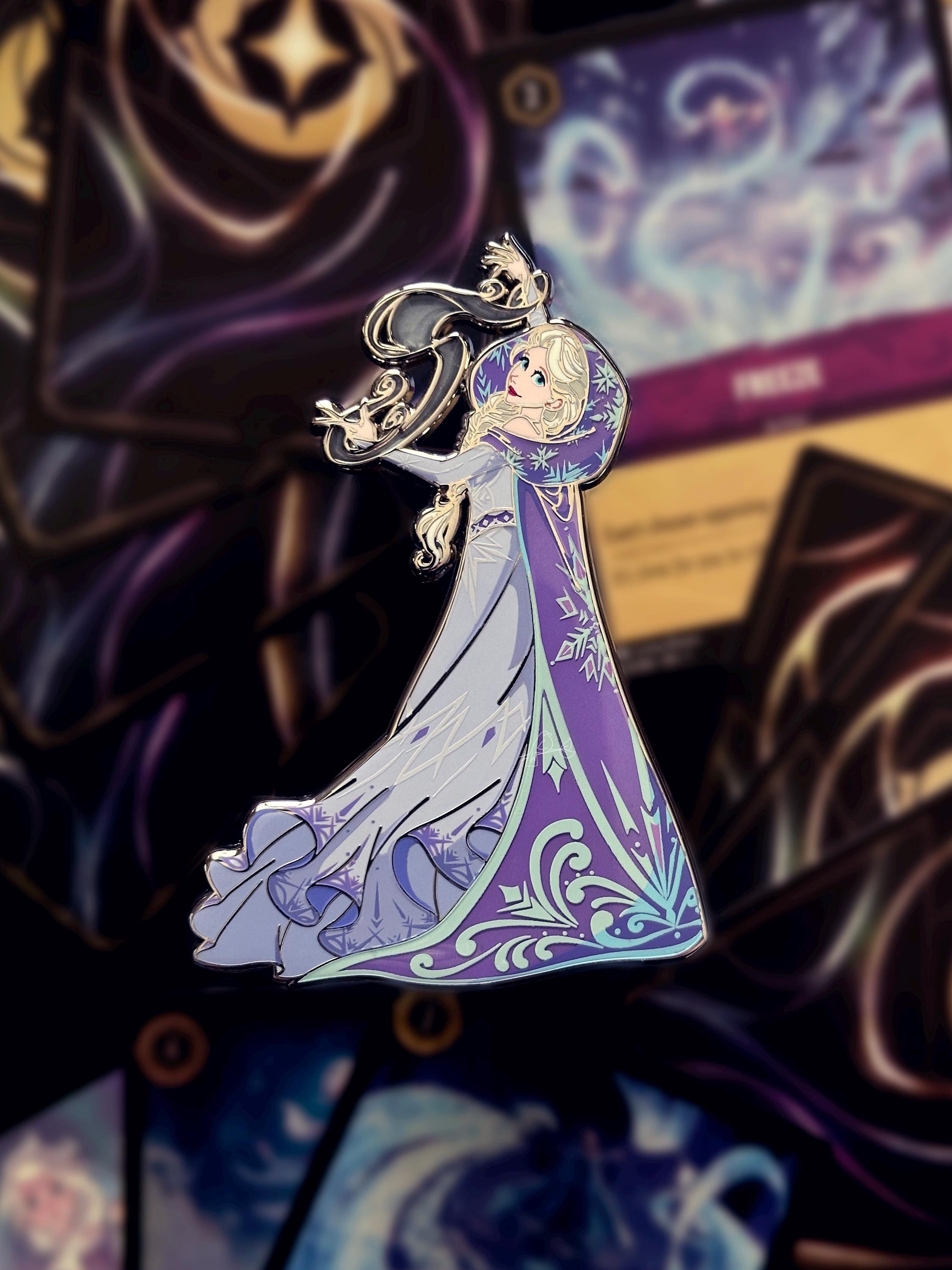 Lorcana Tcg Elsa Frozen Enamel Pin - Etsy