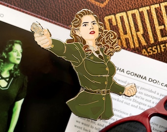 agent peggy carter hayley atwell enamel pin