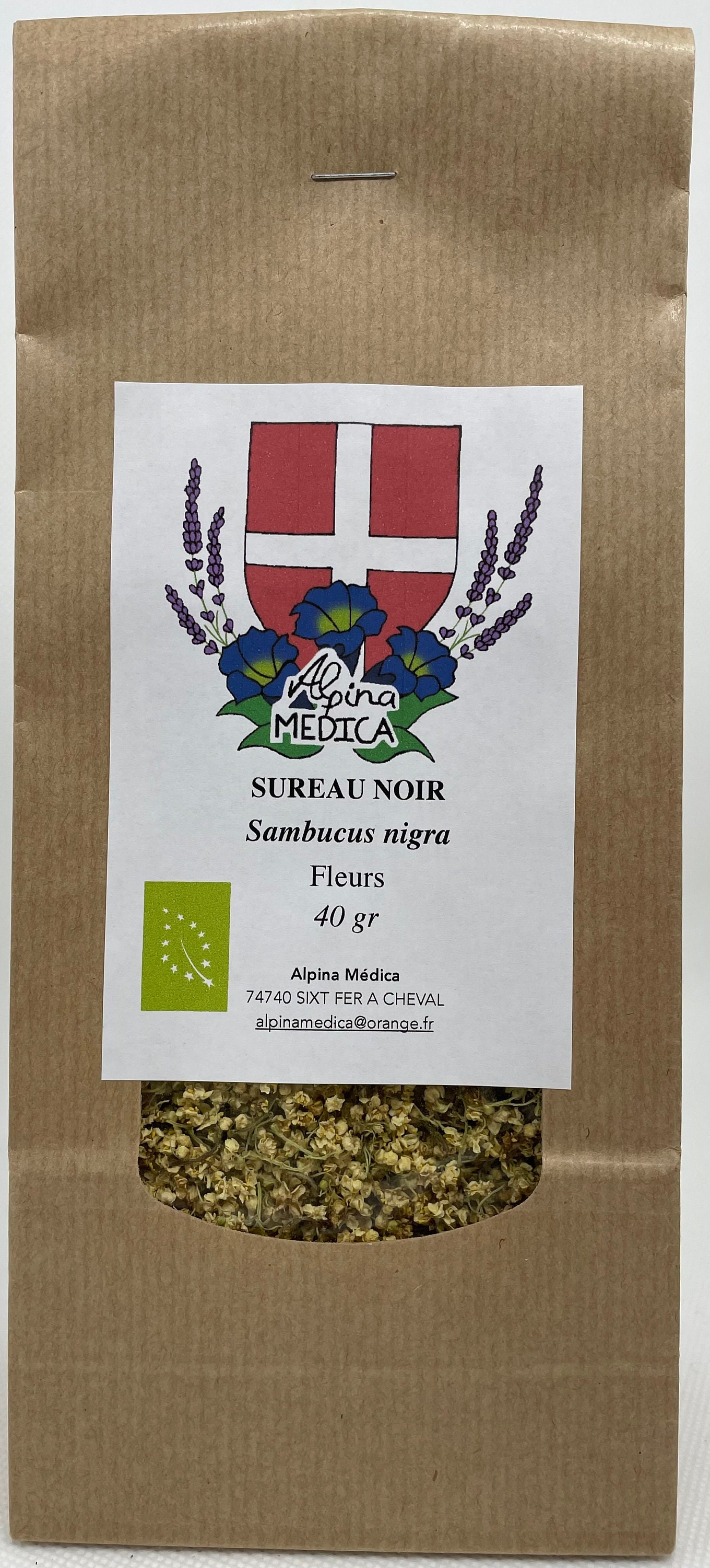 Fleurs de Sureau Alpinamedica Tisanes 40 Gr