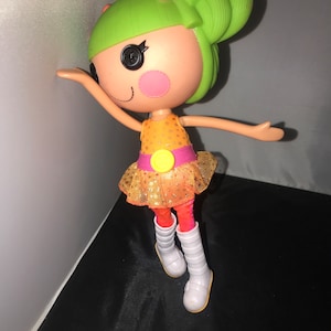 Lalaloopsy Full Size Large Doll Dyna Might 12" green hair 2012