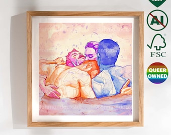 Sztuka gejowska i queerowa – Sense8, powiedz gejowską sztukę łazienkową, produkty queerowe – prezent urodzinowy, świąteczny dla chłopaka, przyjaciela – firma prowadzona przez osoby queerowe