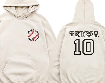 Custom Baseball Hoodie, Personalized Baseball Sweatshirt, Baseball Team Name Hoodie, Baseball Sweatshirt, Game Day Hoodie, Baseball Hoodie