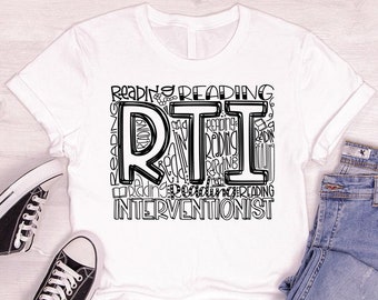 Reading Interventionist T-Shirt, Reading Interventionist Gifts, Interventionist Team Outfits, Gift for Coworker, Reading Specialist TShirt