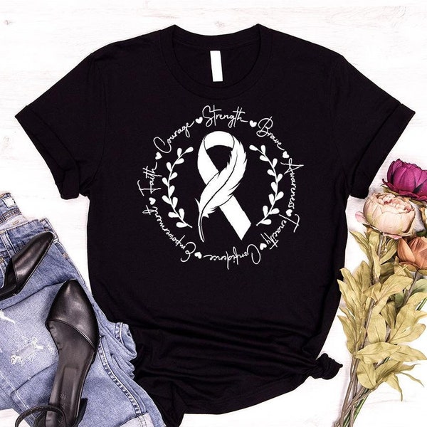 Lung Cancer Awareness Shirts, Cancer Support T-Shirt, Cancer Survivor Gifts, Motivational Clothing, Cancer Patient Tshirt, Gift for Friends