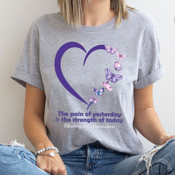 Fibromyalgia Awareness Shirt, Fibromyalgia Warrior Shirt, Fibromyalgia Support Tee, Survivor TShirt, Fibromyalgia Shirt, Fibromyalgia Ribbon