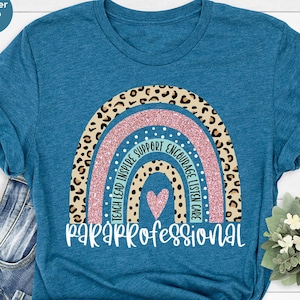 Paraprofessional Shirt, Paraprofessional Gift, Teacher Aide Shirt, Leopard Print Appreciation Tees, Teacher Assistant Gift, Paraeducator Tee