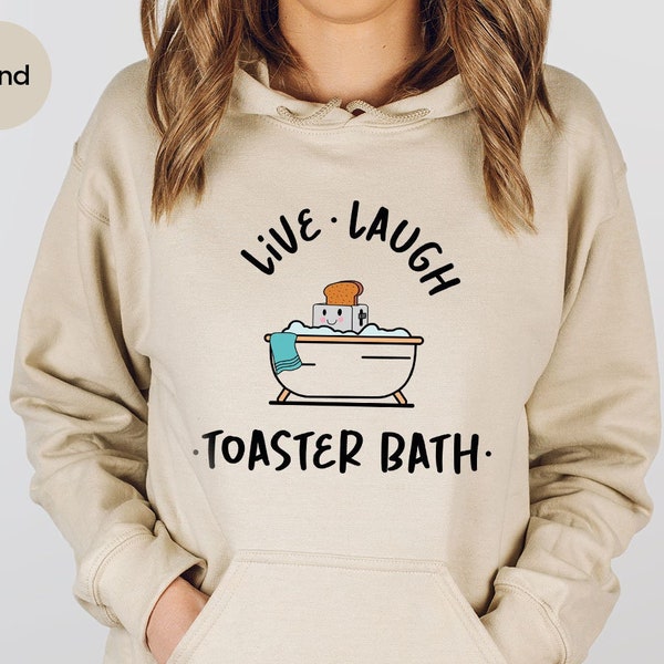 Funny Long Sleeve Shirts, Gift for Her, Dark Humor Sweatshirt, Sarcastic Shirt for Women, Toaster Bath Hoodies and Sweaters, Humorous Outfit