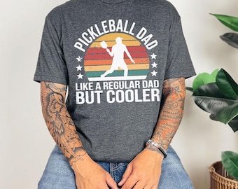 Chemise papa pickleball, cadeau fête des pères joueur de pickleball drôle, chemise papa sport vintage, chemise pickleball pour homme, chemise joueur de pickleball