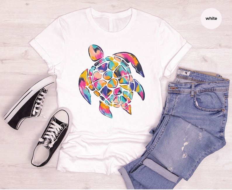 Trendy Turtle Shirt, Sea Turtle Graphic Tees, Sea Animals Gifts, Oceans Clothing, Cute Save the Turtles Toddler Shirt, Gifts for Kids image 8