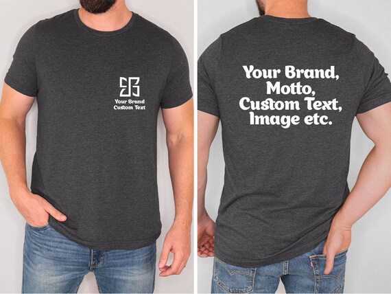 Business Logo T-Shirt, Company Logo Gifts, Custom Logo Design Shirt, Personalized Gifts, Brand Logo Vneck Tshirt, Customized Company Shirts