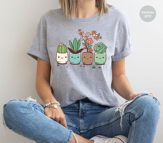 Succulent Graphic Tee Shirt Cactus Graphic Tee For Women Succulent Graphic Tee Shirt Cactus Graphic Tee For Women