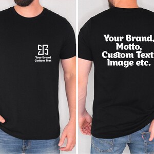 Business Logo T-Shirt, Company Logo Gifts, Custom Logo Design Shirt, Personalized Gifts, Brand Logo Vneck Tshirt, Customized Company Shirts Bild 8