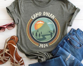Custom Camping Shirt, Personalized Gifts, Camping Gifts, Family Trip Shirts, Matching Camp T Shirts, Customizable Camper TShirt, Camper Gift