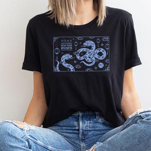 Chinese New Year 2025 Snake Shirt,Year Of The Snake T-Shirts, Chinese Lunar New Year Party Shirts, Chinese Zodiac New Year Sweater