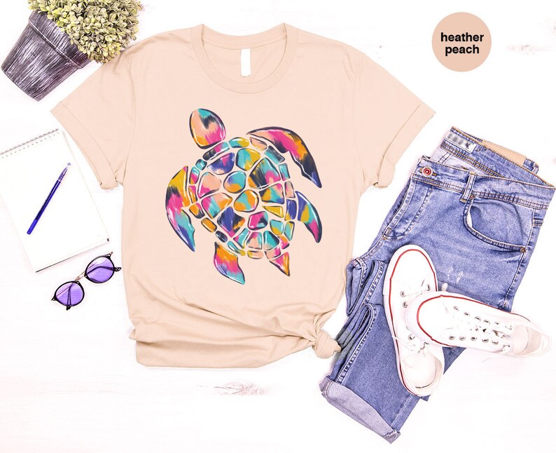 Trendy Turtle Shirt, Sea Turtle Graphic Tees, Sea Animals Gifts, Oceans Clothing, Cute Save the Turtles Toddler Shirt, Gifts for Kids image 7
