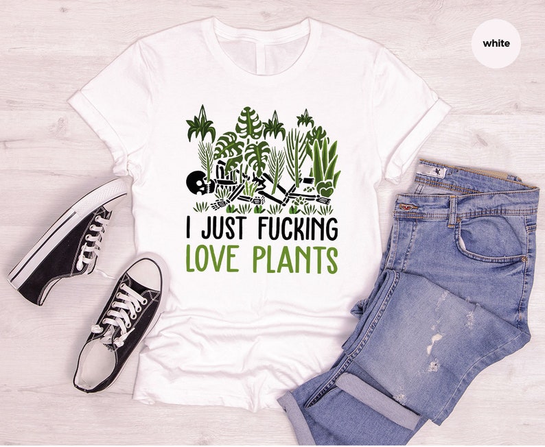Plants Graphic Tees for Women, Plant Gifts, Gifts for Her, Funny Plant Shirt, Skeleton Plant T-Shirt, Gardening Gifts, Gardener Clothing image 8