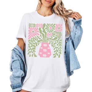 Flowers Shirt, Boho Wildflowers Shirt, Boho Flowers Shirt, Floral Nature Shirt, Cottagecore Shirt for Women, Aesthetic Flowers Graphic Shirt