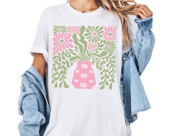 Flowers Shirt, Boho Wildflowers Shirt, Boho Flowers Shirt, Floral Nature Shirt, Cottagecore Shirt for Women, Aesthetic Flowers Graphic Shirt
