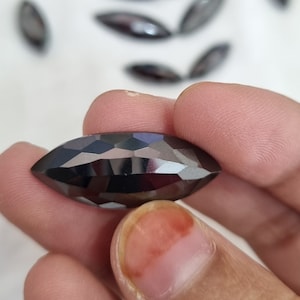 5 Pcs Black Moissanite Marquise Cut/Beautiful24.88 CT ,/VVS Clarity/For Wedding ring &  Other Diamond Pendant