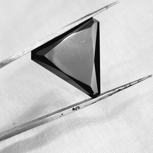 13.00 CT Triangle Shape Moissanite Diamond / Faceted diamond /Black Moissanite Diamond /VVS/Diamond Pendant & Other Diamond Jewelry