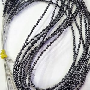 2 MM Grey Moissanite Faceted Beads |AAA-Cut| Loose Moissanite| Used For Mangalstra Other jewelry