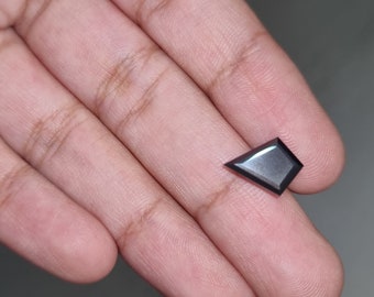 2.50 Ct Kite Shape Black Moissanite| 2 Pcs | VVS |Loose Moissanite |For Diamond Ring & Other Diamond Jewelry
