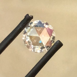 2 Pcs Of 7.5 MM Rose Cut Diamond / VVS / Handmade | Loose Moissanite/ Full White /Making for Diamond jewelry , Engagement Ring, Gift For