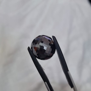 17.50 MM Black Spherical Faceted Ball |  Loose Moissanite Diamond | & 41.81 Ct |Faceted Diamond ball | For Diamond jewelry