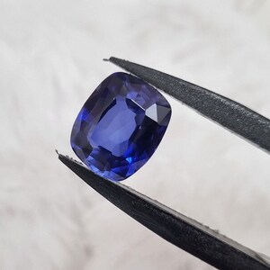 Royal Blue Sapphire Cushion Cut 10.55 Carats Engagement Ring & Other Gemstone Jewelry