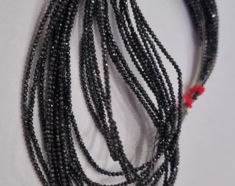 2.50 MM Black Moissanite Beads | AAA-Cut |Faceted Diamond Beads |Ideal For Jewelry other Moissanite mangalstra