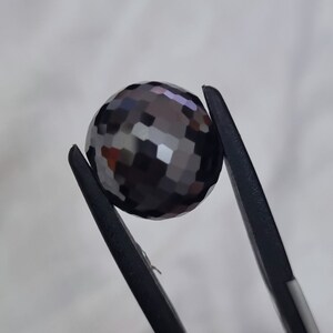 21.37 MM Black Moissanite Spherical Ball Beads |Faceted Moissanite |Loose Moissanite| Used For Diamond Pendant Other Jewelry