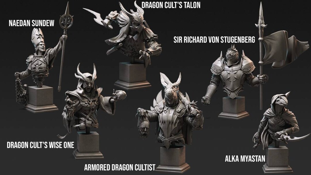 Fantasy Busts for Painting and Display Etsy UK